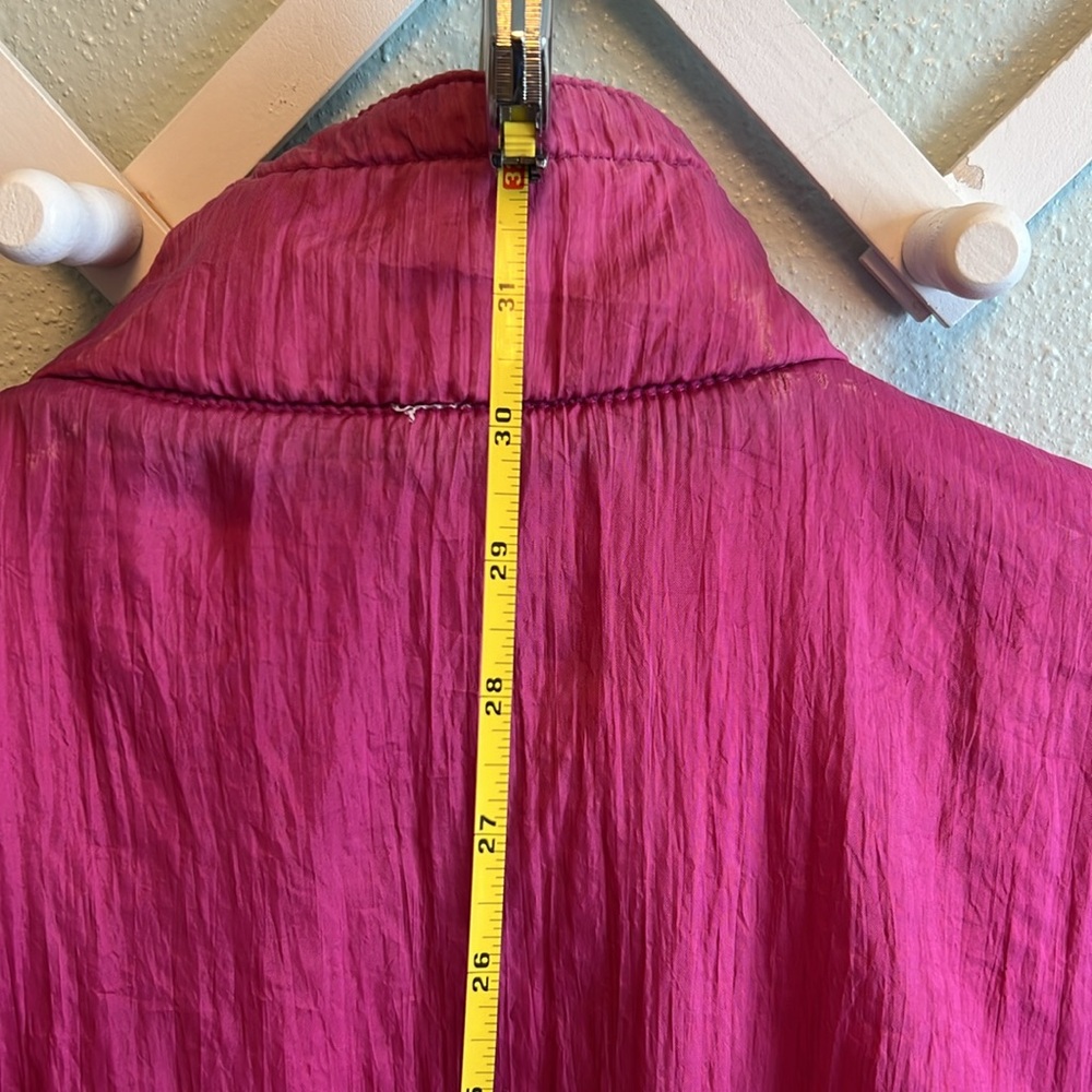 Vintage Be In The Current Scene Windbreaker Raspberry - Picture 5 of 12